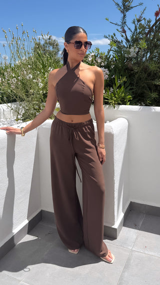 Lydia halter top trouser set