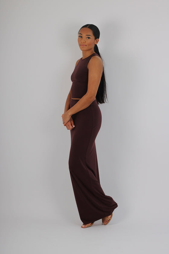Racer back top & maxi skirt co ord set