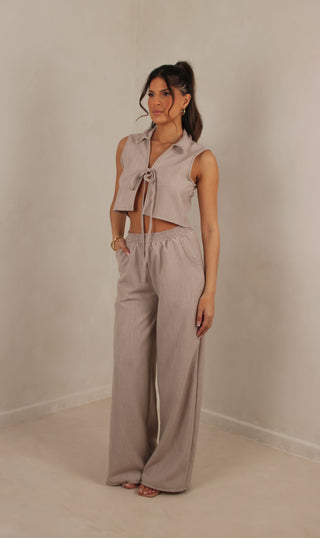 Freya linen loose leg trouser (Available in all leg lengths)