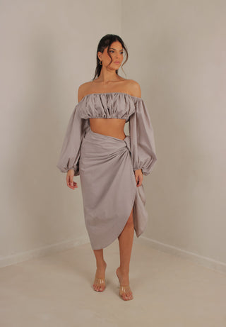 Gabrielle wrap cover up skirt