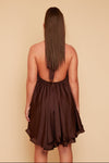 Sale Anya Backless Halter Dress Chocolate size 12