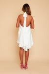 Sale Anya ivory Backless Halter Dress size 6-8