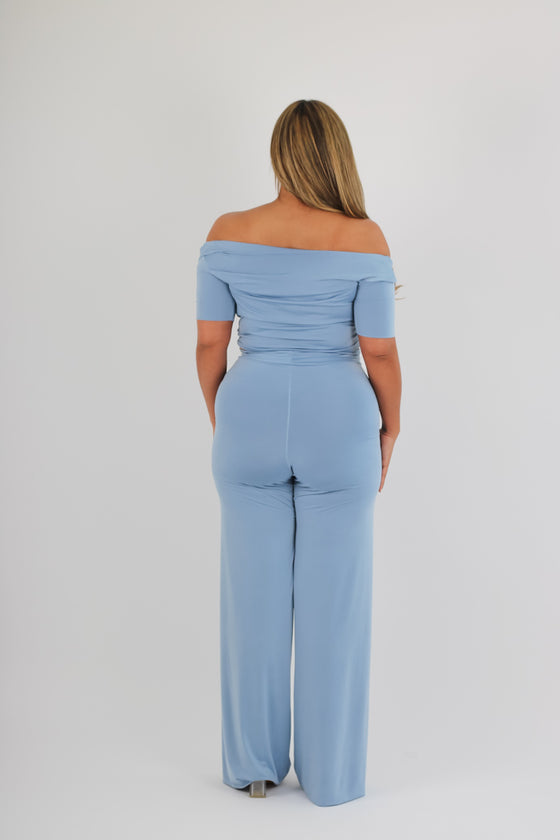 Tie front short sleeve top & Zara trousers co ord set