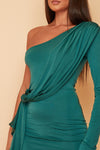 Sale Cassie Mini Dress (Longer Sleeve) Forest Green