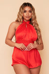 BLOOD ORANGE FLORENCE MULTIWAY PLAYSUIT