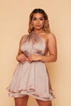 Pre order silky multiway dress steel grey
