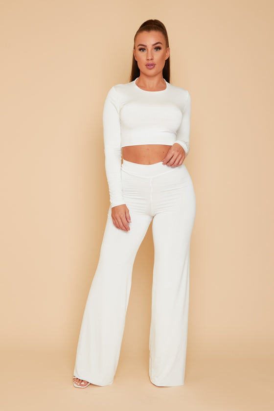 Taylor Co Ord High Neck Crop & High waist Trousers (More Colours Available)