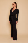 RIA LONG SLEEVE GATHERED JUMPSUIT