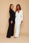 RIA LONG SLEEVE GATHERED JUMPSUIT