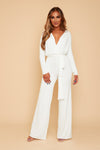 RIA LONG SLEEVE GATHERED JUMPSUIT