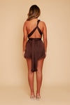 CHOCOLATE FLORENCE MULTIWAY PLAYSUIT