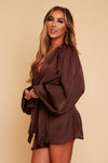Aria Co Ord Silky Wrap Top & Wrap skirt (More Colours Available)