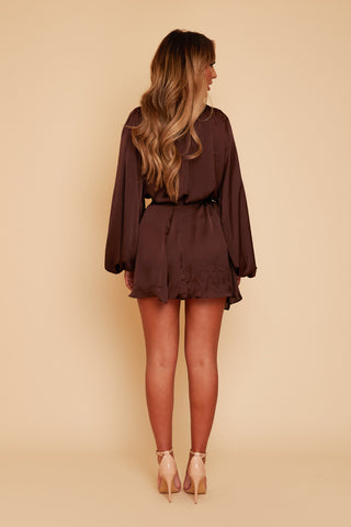 Aria Co Ord Silky Wrap Top & Wrap skirt (More Colours Available)