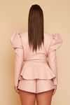 Bey leather look Shorts