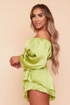 Lime Havanna Short Co-ord Set