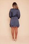Madison Silky Satin Layered Dress