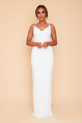 Bethany Soft Touch Cowl Neck Bridesmaid Dress