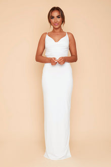  Bethany Soft Touch Cowl Neck Bridesmaid Dress