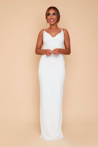 Bethany Soft Touch Cowl Neck Bridesmaid Dress