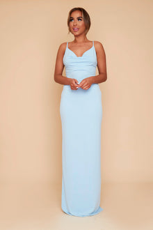  Bethany Soft Touch Cowl Neck Bridesmaid Dress
