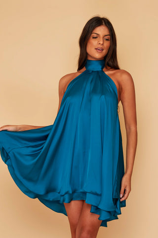 Anya Backless Halter Dress