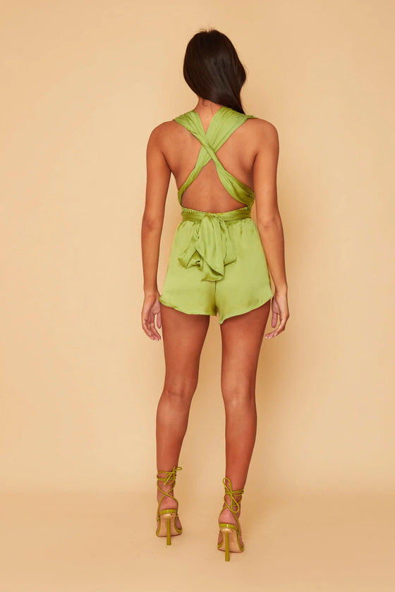 SALE LIME FLORENCE MULTIWAY PLAYSUIT SIZE 6