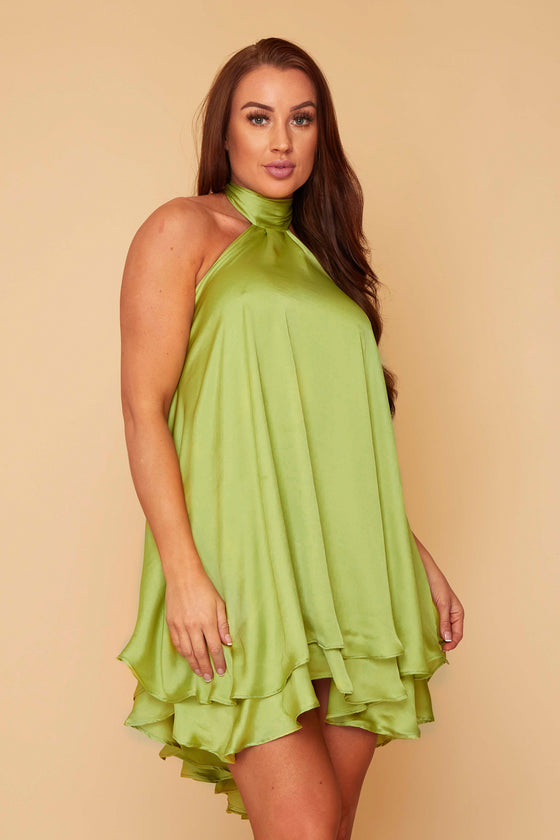 Anya Backless Halter Dress