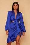 Amber Top & Ruby Wrap Skirt Co-rd Set