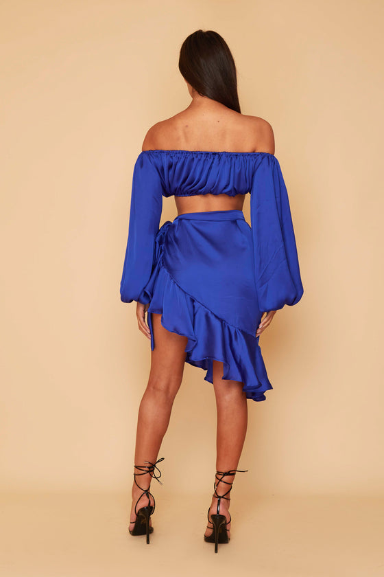 Havanna Top & Ruby Wrap Skirt Co-rd Set