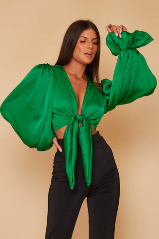 Milanna Top With Oversized Sleeves