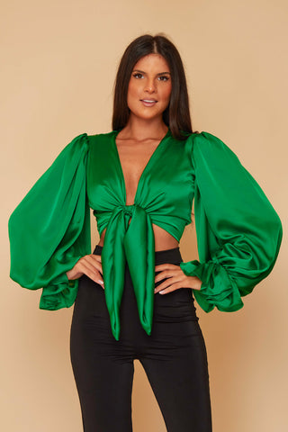 Milanna Top With Oversized Sleeves