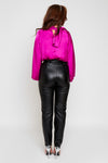 Nina Tie Neck Blouse With Oversized Sleeves