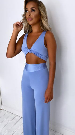 Rea Crop Top & Zara High Waist Trouser Set