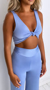 Rea Crop Top & Zara High Waist Trouser Set