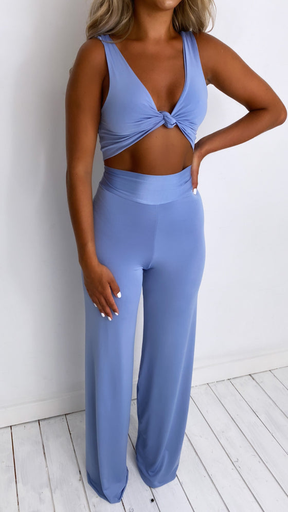 Rea Crop Top & Zara High Waist Trouser Set
