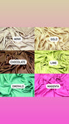 Aria Co Ord Silky Wrap Top & Wrap skirt (More Colours Available)