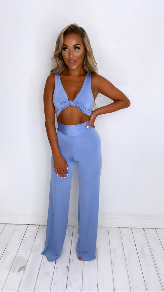 Rea Crop Top & Zara High Waist Trouser Set