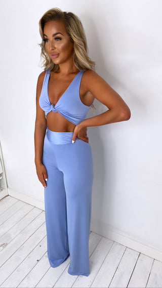 Rea Crop Top & Zara High Waist Trouser Set