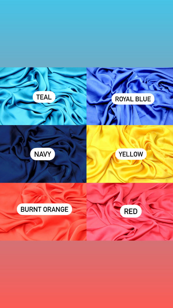 Aria Co Ord Silky Wrap Top & Wrap skirt (More Colours Available)