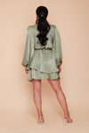 SALE OLIVE TEXTURED SATIN MADISON DRESS 8