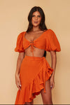 SALE LYDIA TERRACOTTA TOP SIZE 6
