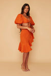 SALE LYDIA TERRACOTTA TOP SIZE 6