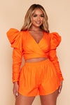 Lyla Poplin High Waist Shorts